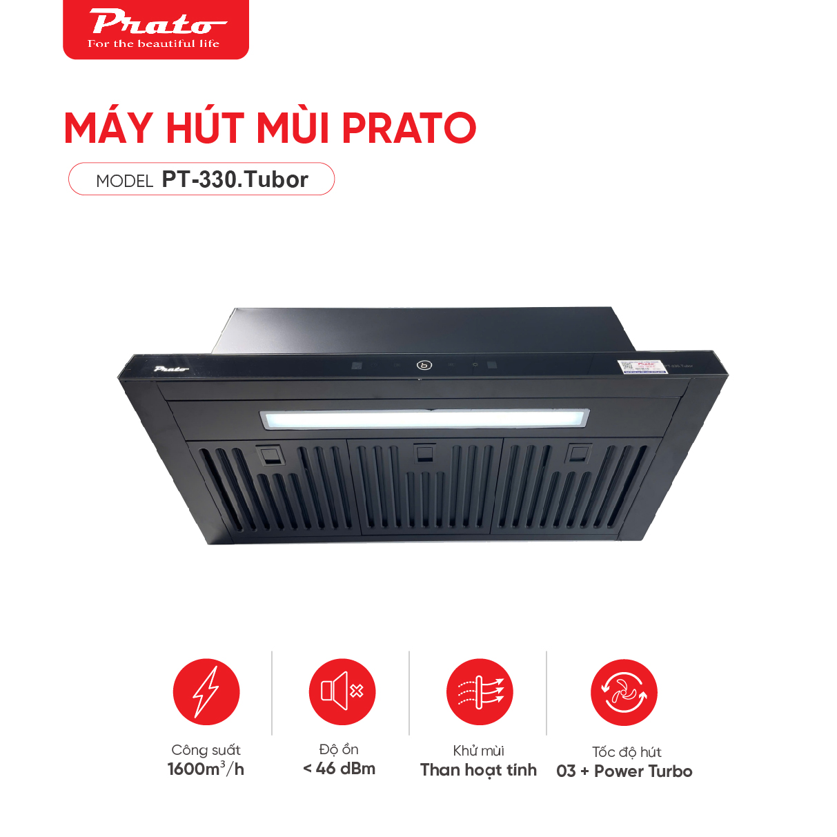 Máy hút mùi Model: PT-330.Tubor